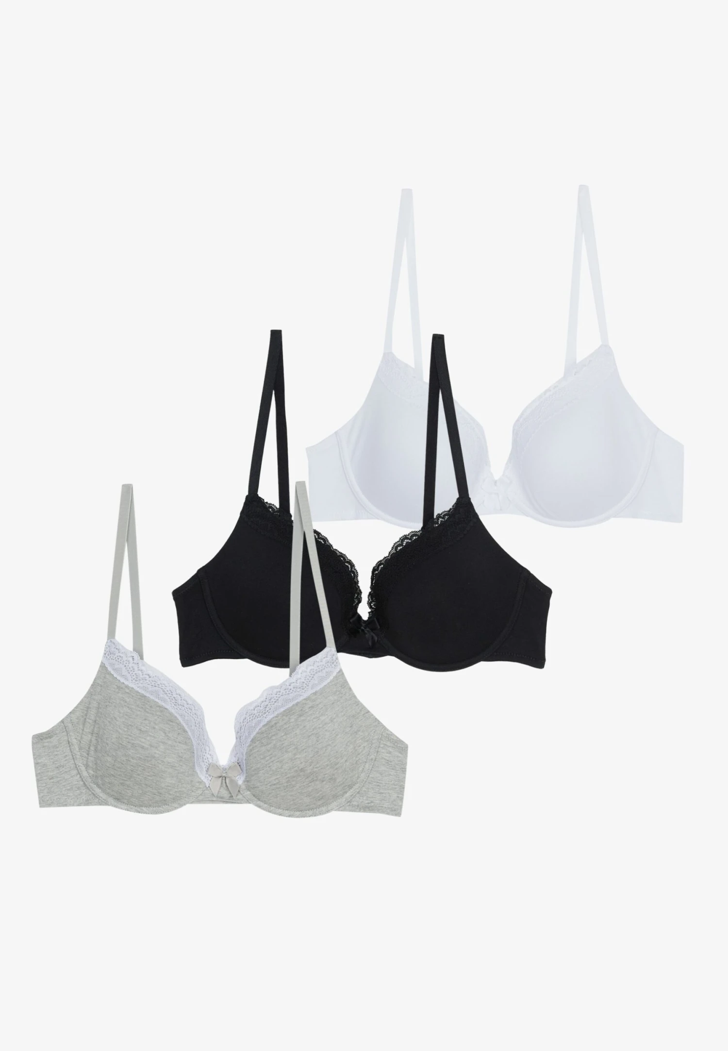 Anna Field 3 PackReggiseno Con FerrettoGrey/Black/White Donna Intimo AN681A02U-C11 6 Anna Field 3 PackReggiseno Con FerrettoGrey/Black/White Donna Intimo AN681A02U-C11 - immagine 4