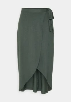 Anna Field Basic Wrap Over Midi Skirt Gonna A CampanaLight Green Donna Gonne AN621B0B1-M11 -Anna Field 01b03c6b375842bc8850908e3d5e14f2