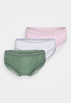 Anna Field Slip - Khaki/White/Pink -Anna Field 1595238107614c5d86ea17967af14b1e