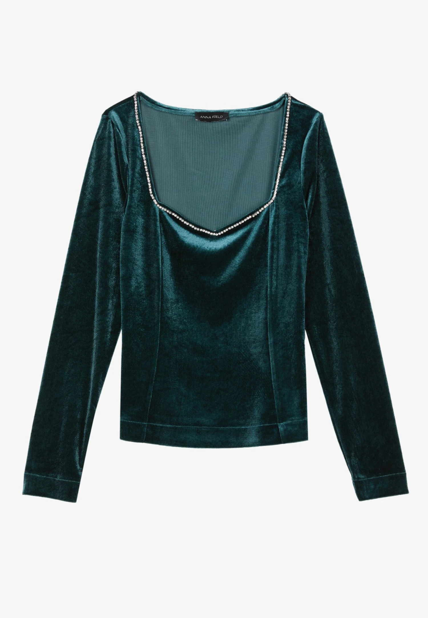 Anna Field Maglietta A Manica LungaDark Green Donna T-shirt E Top AN621D18G-M11 6 Anna Field Maglietta A Manica LungaDark Green Donna T-shirt E Top AN621D18G-M11 - immagine 4