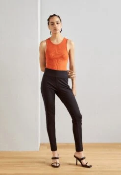 Anna Field 2 PackTopOrange/Black Donna T-shirt E Top AN621D182-H11