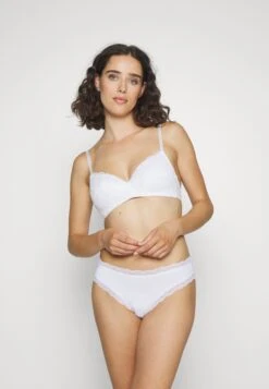 Anna Field Slip - Khaki/White/Pink