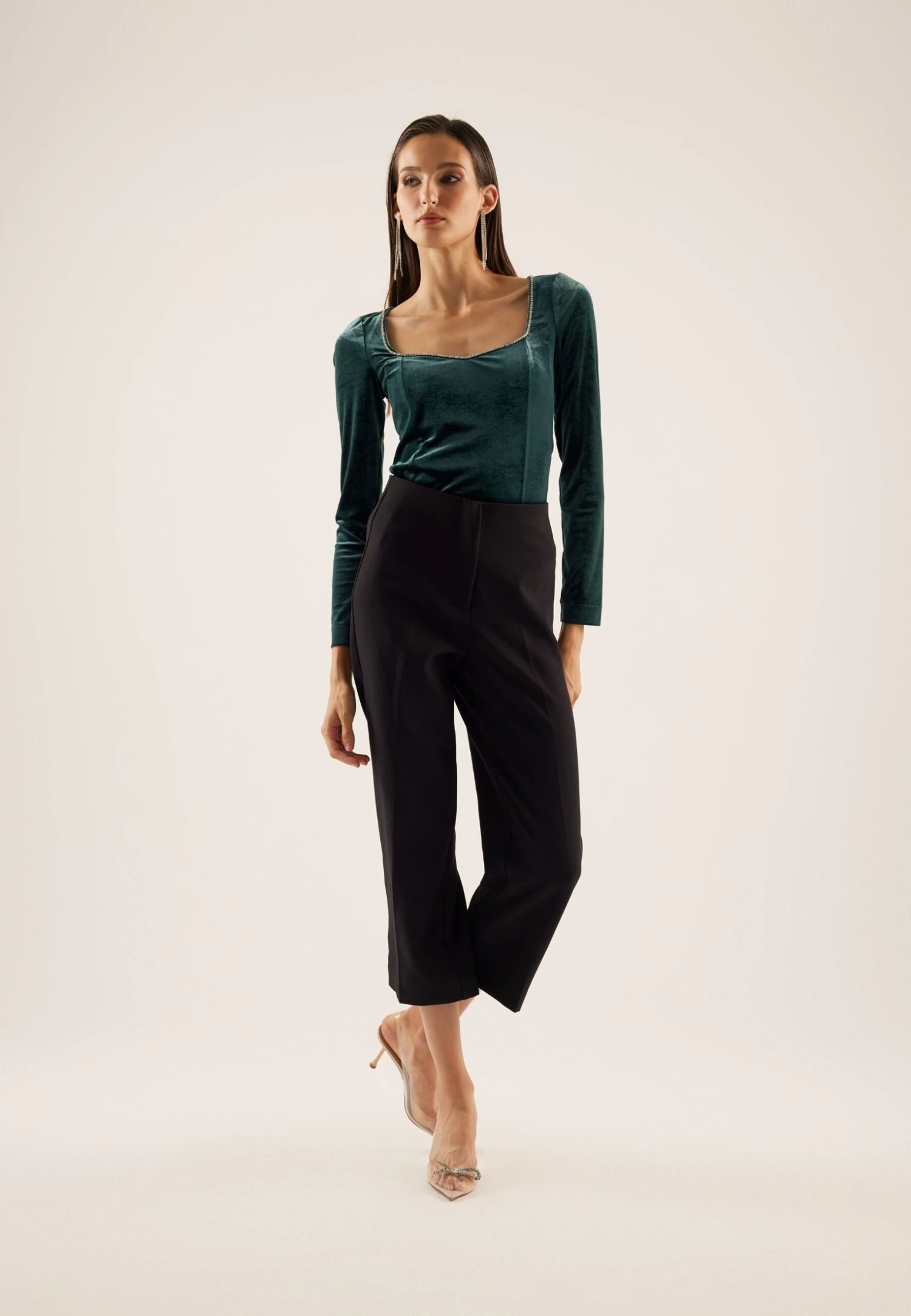 Anna Field Maglietta A Manica LungaDark Green Donna T-shirt E Top AN621D18G-M11 4 Anna Field Maglietta A Manica LungaDark Green Donna T-shirt E Top AN621D18G-M11 - immagine 2