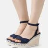 Anna Field Sandali Con Zeppa - Dark Blue -Anna Field 29ce0c5833034fe1a201da6e4f25653a