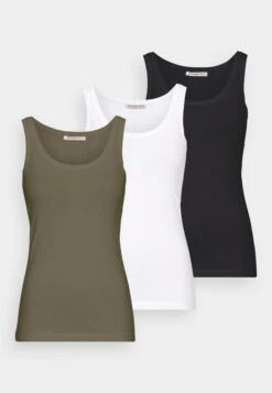 Anna Field Basic Tank 3Er PackTopBlack/White /Khaki Donna T-shirt E Top AN621D0QX-Q14 15 Anna Field Basic Tank 3Er PackTopBlack/White /Khaki Donna T-shirt E Top AN621D0QX-Q14 -Anna Field 4289b0b1f8034059a3de71ba922c276a