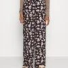 PantaloniBlack/Multi-Coloured Donna Pantaloni ANH21A00W-Q12