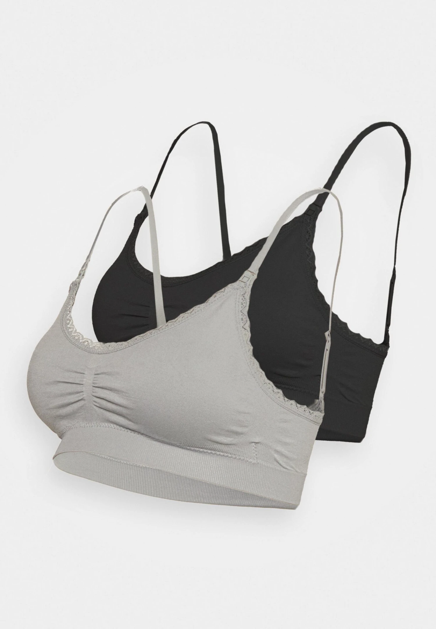Anna Field Maternity Seamless Bra 2 Pack - Bustino - Grey/Black 3 Anna Field Maternity Seamless Bra 2 Pack - Bustino - Grey/Black