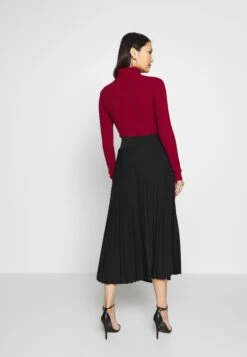 Anna Field Plisse A-Line Midi Skirt - Gonna A Campana - Black -Anna Field 74b45104ea274f8ab40c4529d44deb71