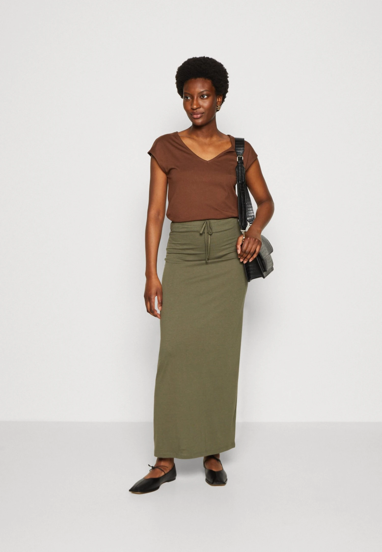 Anna Field T-Shirt BasicDark Brown Donna T-shirt E Top AN621D0TQ-O11 4 Anna Field T-Shirt BasicDark Brown Donna T-shirt E Top AN621D0TQ-O11 - immagine 2