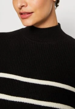 Anna Field Abito In MagliaBlack/White Donna Vestiti AN621C1ZE-Q11 -Anna Field 7d97d26bfc5c4dbab8048be39c2eee21