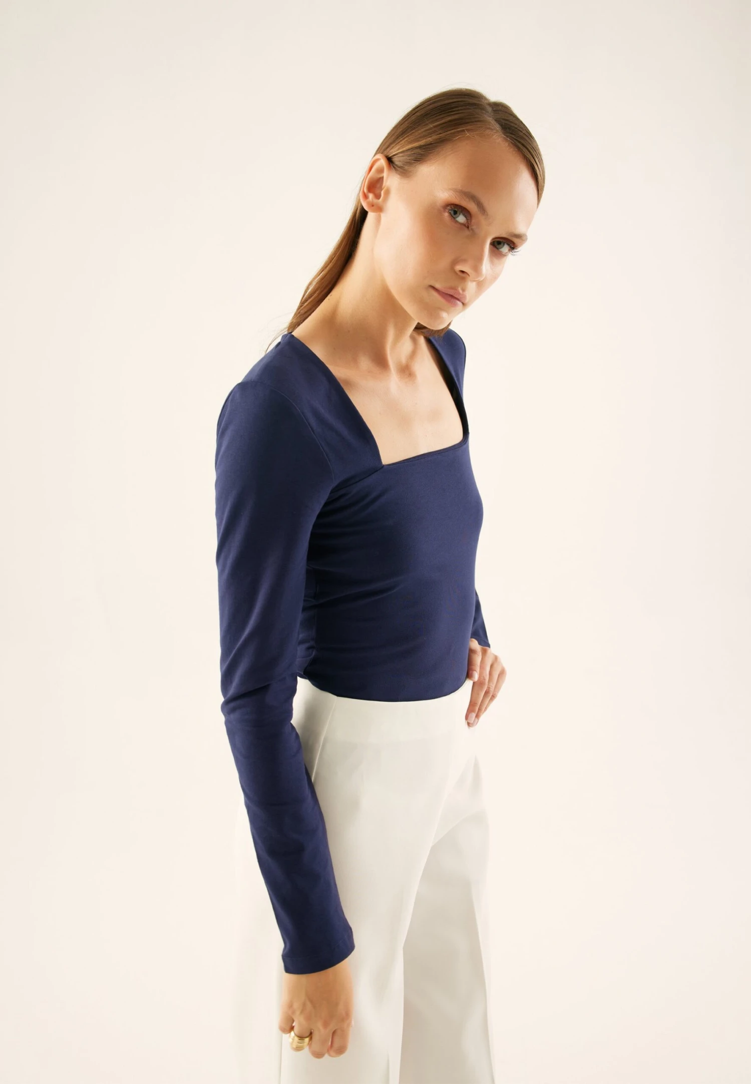 Anna Field Maglietta A Manica LungaDark Blue Donna T-shirt E Top AN621D183-K11 7 Anna Field Maglietta A Manica LungaDark Blue Donna T-shirt E Top AN621D183-K11 - immagine 5