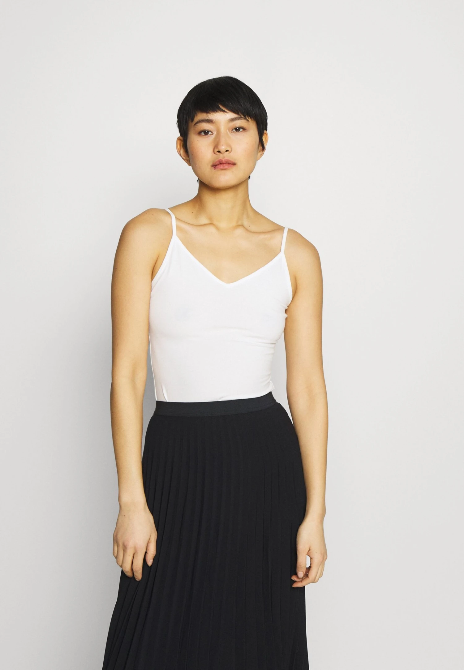 Anna Field 5 PackTopBlack/White/Mottled Light Grey Donna T-shirt E Top AN621D0Y6-Q11 4 Anna Field 5 PackTopBlack/White/Mottled Light Grey Donna T-shirt E Top AN621D0Y6-Q11 - immagine 2