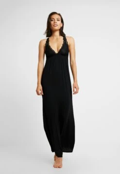 Anna Field Anna Long Viscose Dress Camicia Da NotteBlack Donna Intimo Notte E Loungewear AN681P02Q-Q11