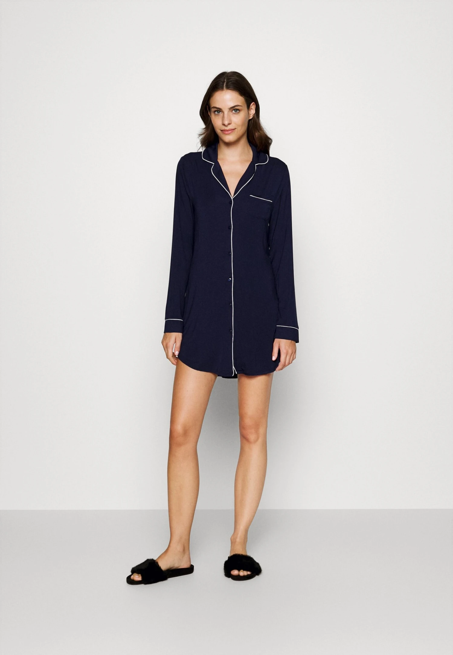 Anna Field Camicia Da NotteBlue Donna Intimo Notte E Loungewear AN681P0A2-K11 4 Anna Field Camicia Da NotteBlue Donna Intimo Notte E Loungewear AN681P0A2-K11 - immagine 2