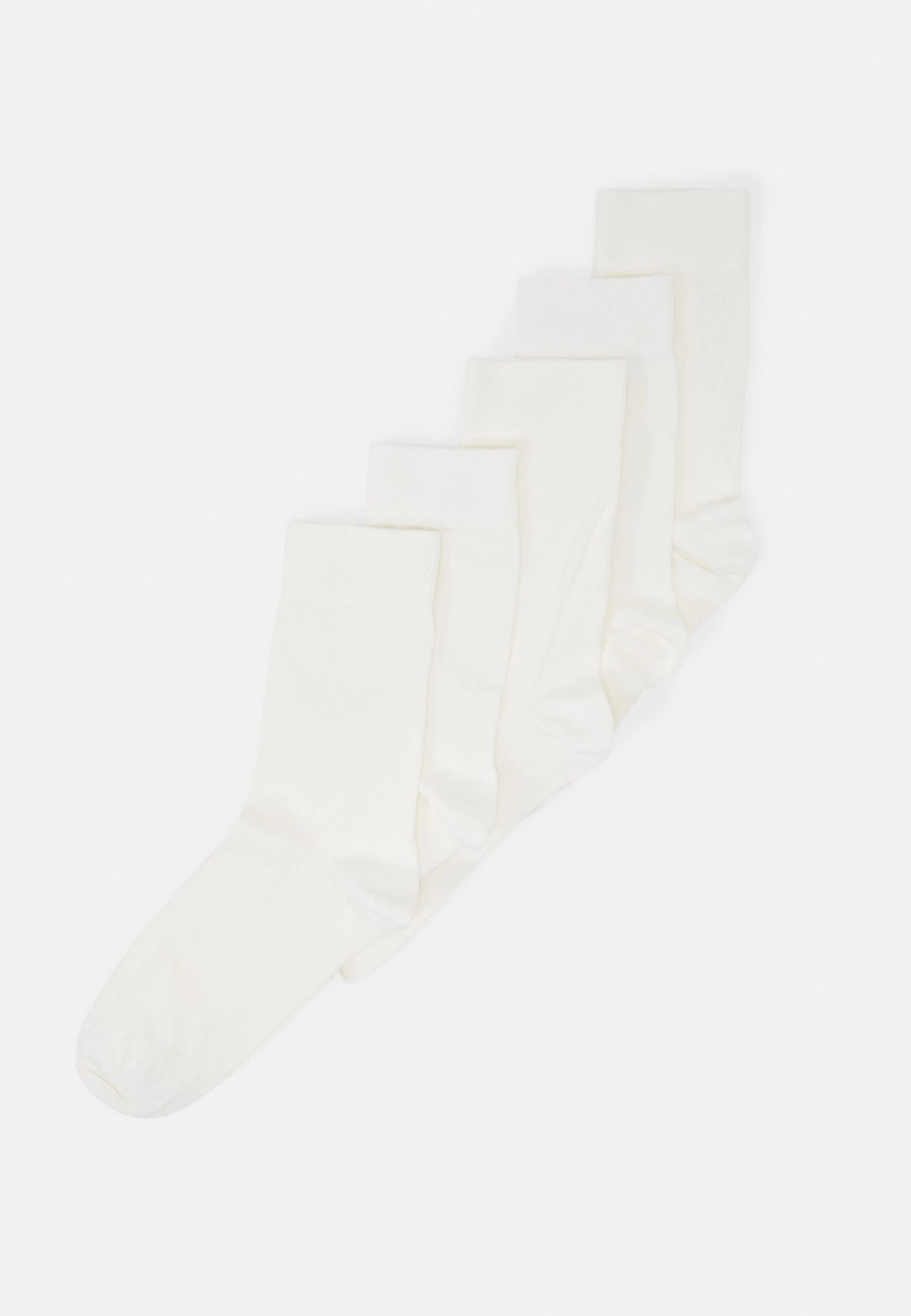Anna Field Comfort Cuff Ankle Socks 5Pack - Calze - White 3 Anna Field Comfort Cuff Ankle Socks 5Pack - Calze - White