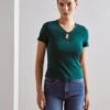 Anna Field T-Shirt BasicDark Green Donna T-shirt E Top AN621D185-M11 2 Anna Field T-Shirt BasicDark Green Donna T-shirt E Top AN621D185-M11 -Anna Field 8d5584cb930e421eb5dd887875da3ced
