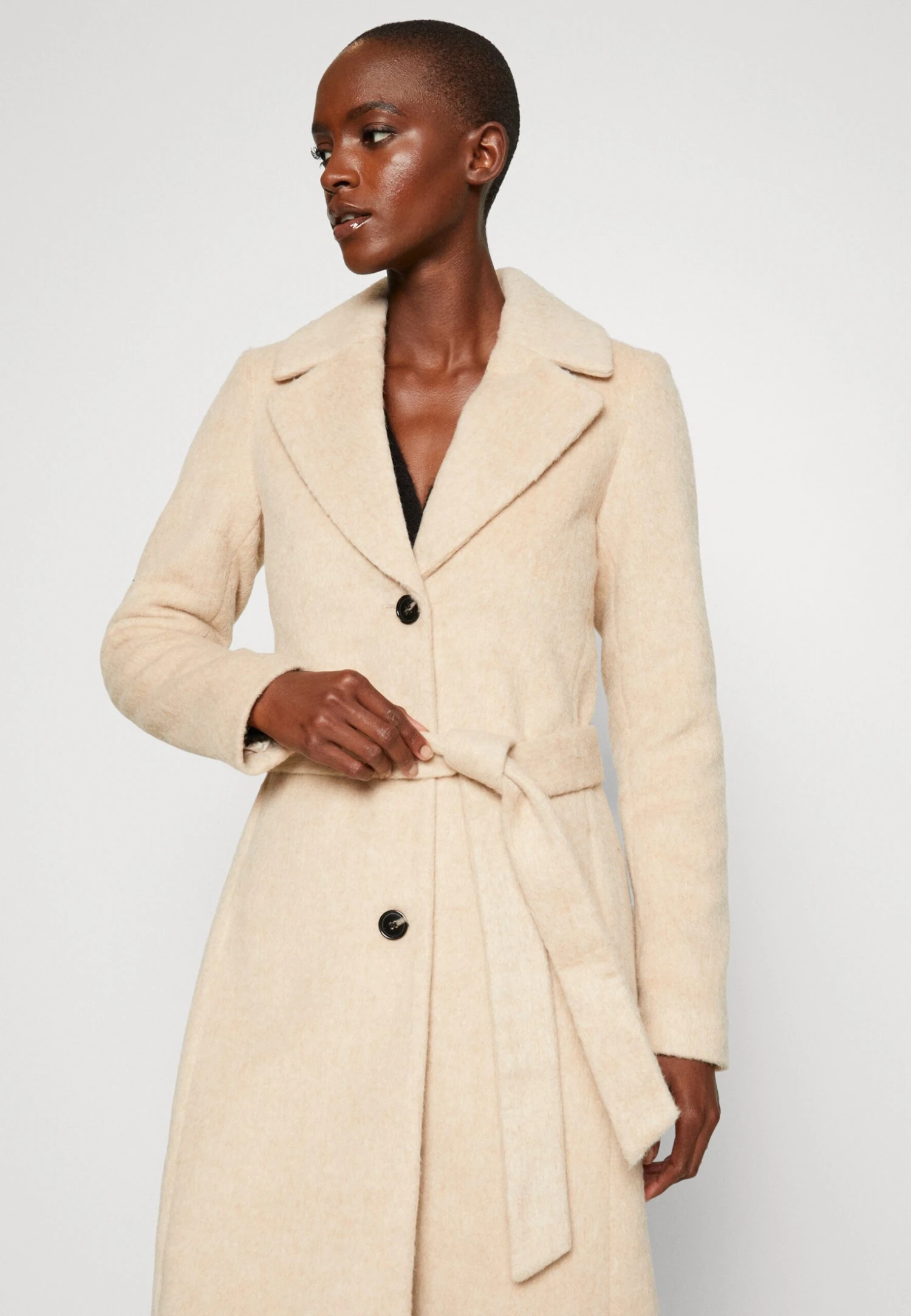 Cappotto Classico Mottled Beige Donna Cappotti ANH21U009-B11 6 Cappotto Classico Mottled Beige Donna Cappotti ANH21U009-B11 - immagine 4