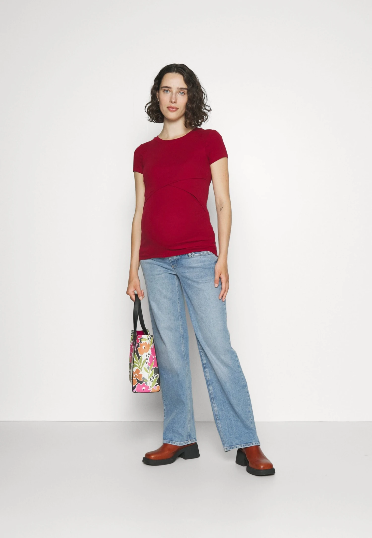 T-Shirt BasicDark Red Donna T-shirt E Top EX429G06K-G11 4 T-Shirt BasicDark Red Donna T-shirt E Top EX429G06K-G11 - immagine 2