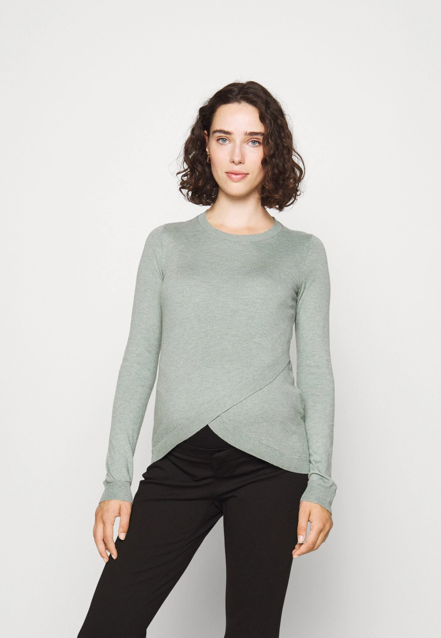 Maglione Light Green Donna Maglieria EX429I01B-M11 3 Maglione Light Green Donna Maglieria EX429I01B-M11