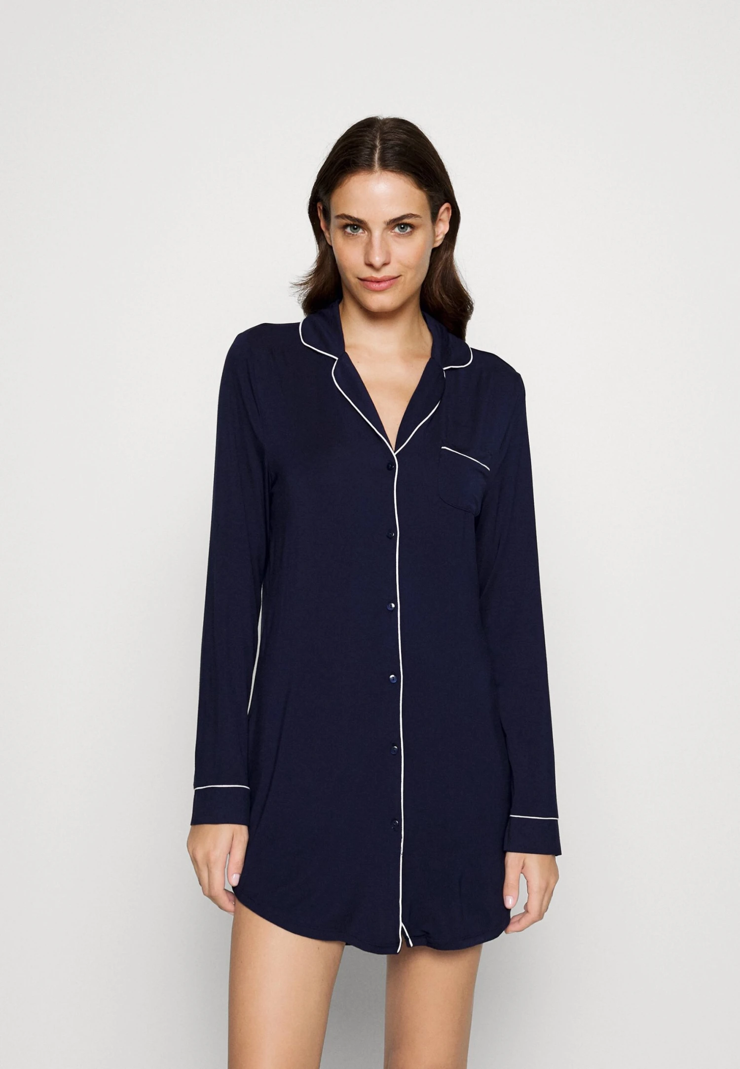 Anna Field Camicia Da NotteBlue Donna Intimo Notte E Loungewear AN681P0A2-K11 3 Anna Field Camicia Da NotteBlue Donna Intimo Notte E Loungewear AN681P0A2-K11