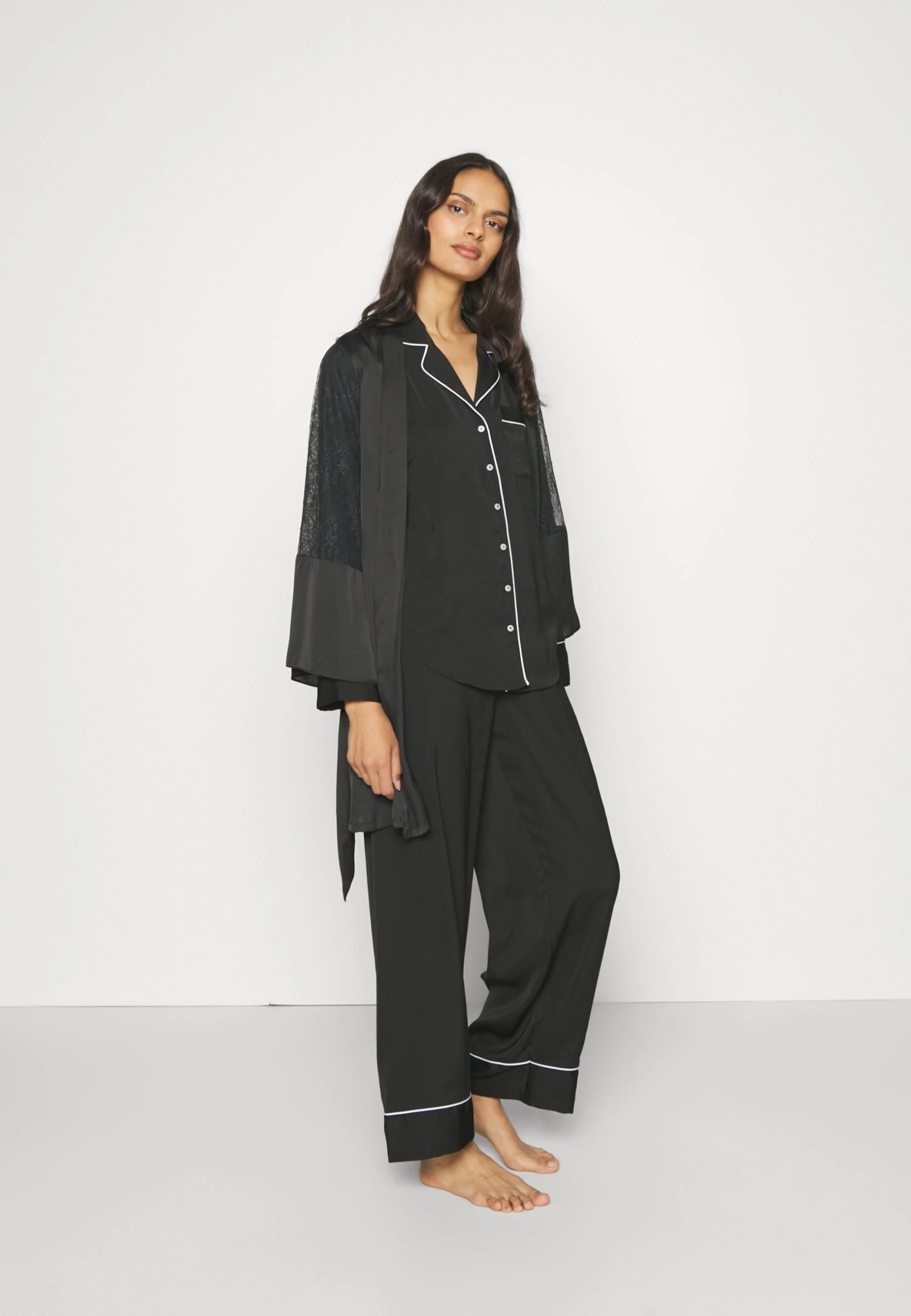 Anna Field SetPigiamaBlack Donna Intimo Notte E Loungewear AN681P09R-Q11 4 Anna Field SetPigiamaBlack Donna Intimo Notte E Loungewear AN681P09R-Q11 - immagine 2