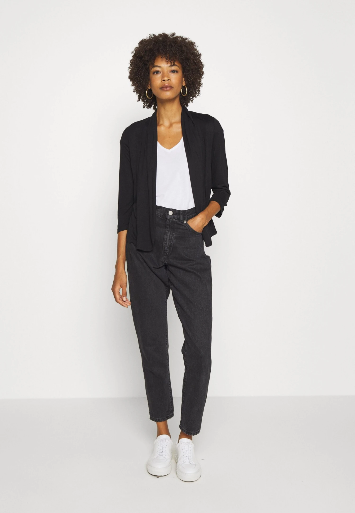 Anna Field Basic V Neck Drop Shoulder 2 Pack T-Shirt BasicBlack/White Donna T-shirt E Top AN621D0TS-Q11 3 Anna Field Basic V Neck Drop Shoulder 2 Pack T-Shirt BasicBlack/White Donna T-shirt E Top AN621D0TS-Q11