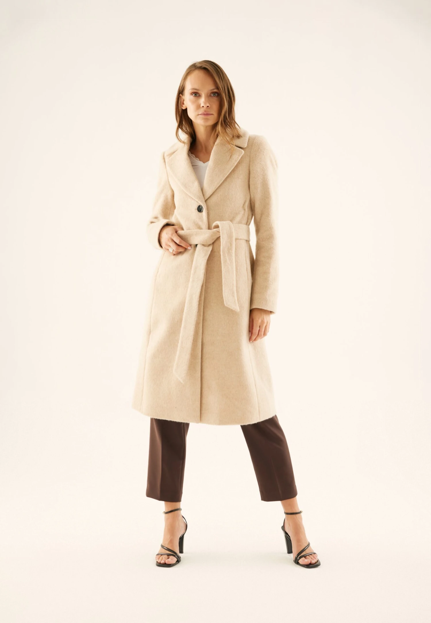 Anna Field Cappotto ClassicoMottled Beige Donna Cappotti AN621U022-B11 4 Anna Field Cappotto ClassicoMottled Beige Donna Cappotti AN621U022-B11 - immagine 2