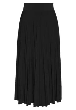 Anna Field Plisse A-Line Midi Skirt - Gonna A Campana - Black -Anna Field dd87f996418743d1bcc2954fe9aebcc7