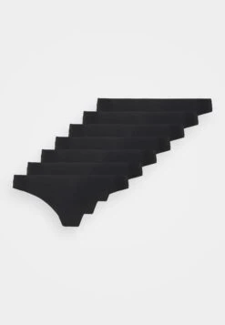 Anna Field Lazer Cut Thong 7 Pack- Perizoma - Black -Anna Field ea5fdefeff774620b57b6bdc02972d2b