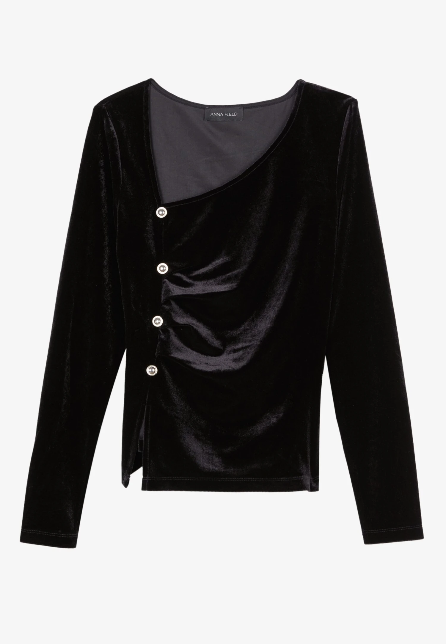 Anna Field Maglietta A Manica LungaBlack Donna T-shirt E Top AN621D18F-Q11 6 Anna Field Maglietta A Manica LungaBlack Donna T-shirt E Top AN621D18F-Q11 - immagine 4