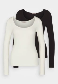 Anna Field 2 PackMaglietta A Manica LungaBlack/Off-White Donna T-shirt E Top AN621D19G-Q11 16 Anna Field 2 PackMaglietta A Manica LungaBlack/Off-White Donna T-shirt E Top AN621D19G-Q11 -Anna Field ebf08cff58a44db783ec3a917e4c770f