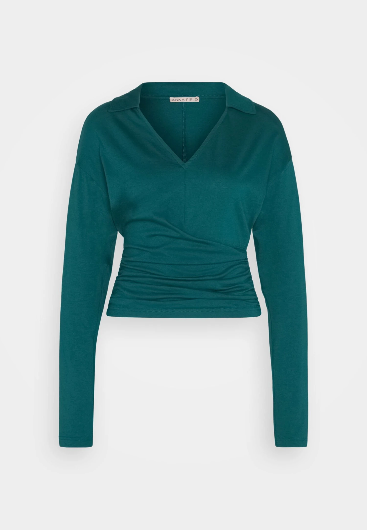 Anna Field Long Sleeve Wrap Blouse With Collar Maglietta A Manica LungaDark Green Donna T-shirt E Top AN621D1A8-M11 9 Anna Field Long Sleeve Wrap Blouse With Collar Maglietta A Manica LungaDark Green Donna T-shirt E Top AN621D1A8-M11 - immagine 7