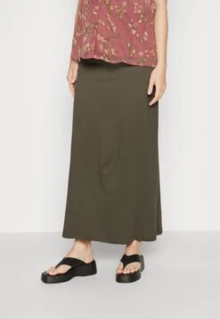 Maternity Maxi Skirt With Drawstring WaistbandGonna Lunga606Khaki Donna Gonne EX429E00N-N11